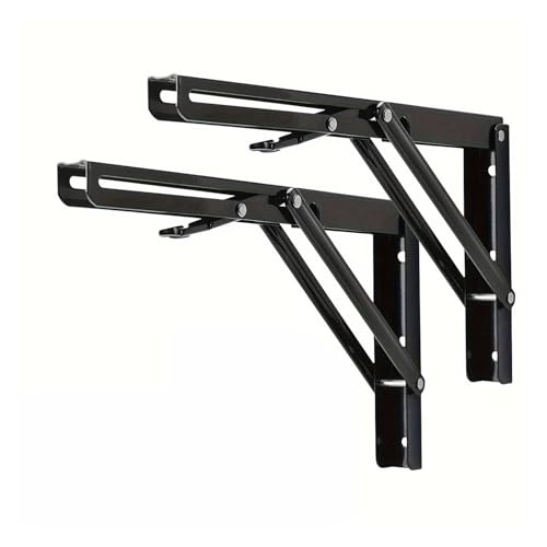 11,81x6,42 Zoll/30x16,3 cm 2 Stück stabile klappbare Regalhalterungen - dreieckige for Tisch und Bank, Wandhalterung Klappkonsole(30x16.3cm) von L6NqIAG