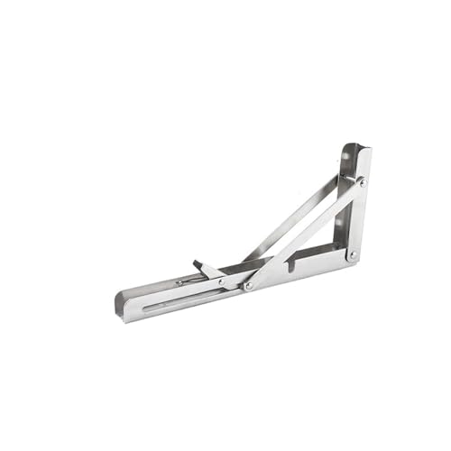 1pc Klapp Regal Klammern DIY Wand Montiert Zusammenklappbare Möbel Platzsparend for Garage Workstation Klappkonsole(10 inch,White) von L6NqIAG