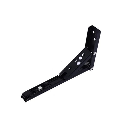 2 STÜCKE 8-14 Zoll Einstellbare Wandmontage Dreieck Klappwinkel Halterung Bank Tisch Regal Möbel Schwere Unterstützung Klappkonsole(2PCS Black 10inch) von L6NqIAG