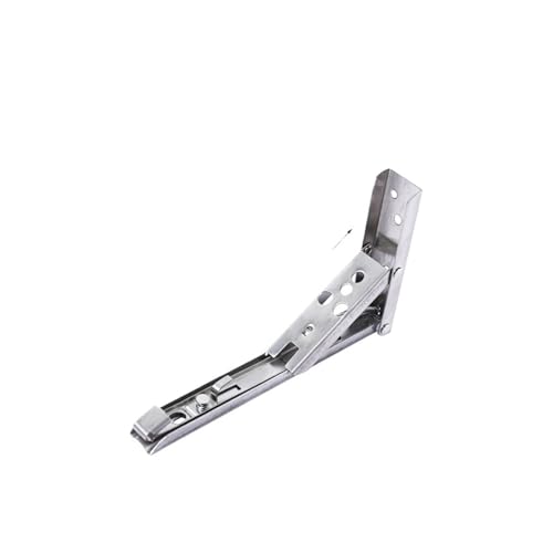 2 STÜCKE 8-14 Zoll Einstellbare Wandmontage Dreieck Klappwinkel Halterung Bank Tisch Regal Möbel Schwere Unterstützung Klappkonsole(2PCS Silver 8inch) von L6NqIAG