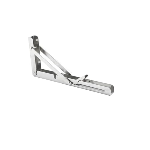 2PCS 8-14 zoll Wand Faltbare Versenkbare Partition Regal Stativ Laminat Halterung Rechten Winkel Klappkonsole(14inch-304Stainless) von L6NqIAG