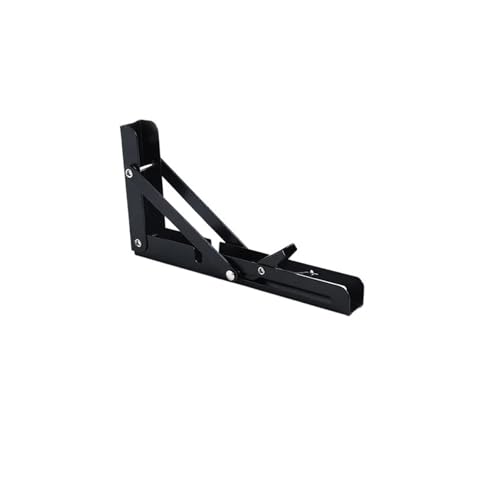 2PCS 8-14 zoll Wand Faltbare Versenkbare Partition Regal Stativ Laminat Halterung Rechten Winkel Klappkonsole(8inch-Black) von L6NqIAG