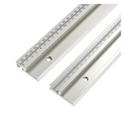 600–800 mm Holzbearbeitung Aluminiumlegierung T-Slot Gehrungslehre Schiene T-Schiene for Tischkreissäge Werkbank Werkzeuge Typ 30/45 T-Slot Schiene(30-Silver-track-60cm) von L6NqIAG