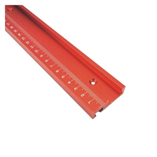 600–800 mm Holzbearbeitung Aluminiumlegierung T-Slot Gehrungslehre Schiene T-Schiene for Tischkreissäge Werkbank Werkzeuge Typ 30/45 T-Slot Schiene(45-Red-track-60cm) von L6NqIAG