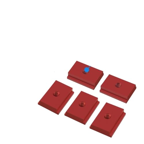 Aluminium 50 cm T30 T-Schiene und T-Schieber T-Schlitz Gehrungsschienenvorrichtung - Gehrungslehre Führungsrutsche for Werkbank/Säge/Frästisch Werkzeug T-Slot Schiene(5Pcs M6 Slider) von L6NqIAG