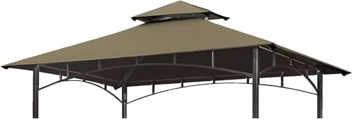 Ersatzabdeckung for Grillpavillon-Überdachung, Hochleistungs-Pavillon-Schutzdach, 5 x 8 Zoll, Doppellagiges Design der oberen Abdeckung Pavillon-Dachplane Ersatzdach Ersatzabdeckung for Grillpavillon-Überdachung, Hochleistungs-Pavillon-Schutzdach, 5 x 8 Zoll, Doppellagiges Design der oberen Abdeckung Pavillon-Dachplane Ersatzdach von L6NqIAG