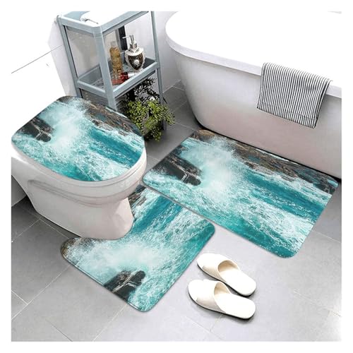 L6NqIAG Kitchen Bath Bathroom Rug Shower Decorative Entrance Door Bedroom Balcony Room Badezimmer Teppiche Sets(Color14) von L6NqIAG