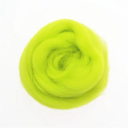 L6NqIAG Wollfaser Wolle Roving Nadelfilzen Handgemachte Spinnerei DIY Handwerk Materialien Werkzeug Nadelfilzwolle(10,10g) von L6NqIAG