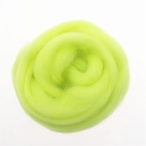 L6NqIAG Wollfaser Wolle Roving Nadelfilzen Handgemachte Spinnerei DIY Handwerk Materialien Werkzeug Nadelfilzwolle(104,100g) von L6NqIAG