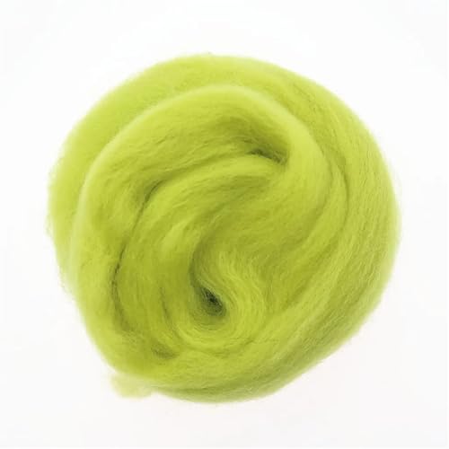 L6NqIAG Wollfaser Wolle Roving Nadelfilzen Handgemachte Spinnerei DIY Handwerk Materialien Werkzeug Nadelfilzwolle(3,100g) von L6NqIAG