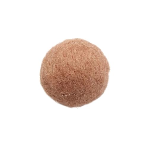 L6NqIAG Wollfilz-Bälle, rund, bunt, for Basteln, for DIY-Dekoration, Nähzubehör, 10 Stück/3 cm Nadelfilzwolle(Khaki) von L6NqIAG