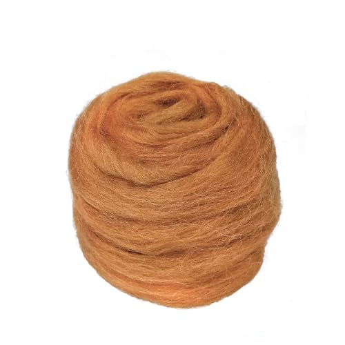 L6NqIAG Wollfilzfaser, weiches Roving, Wollfaser, DIY-Handwerk, Nadelfilzmaterialien, Werkzeug for Anfänger Nadelfilzwolle(S16,10g) von L6NqIAG