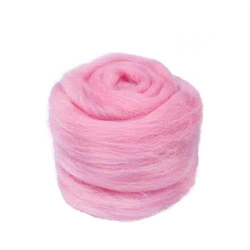 L6NqIAG Wollfilzfaser, weiches Roving, Wollfaser, DIY-Handwerk, Nadelfilzmaterialien, Werkzeug for Anfänger Nadelfilzwolle(S19,50g) von L6NqIAG