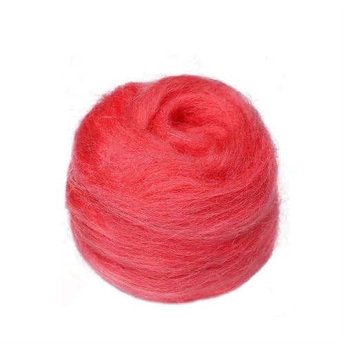 L6NqIAG Wollfilzfaser, weiches Roving, Wollfaser, DIY-Handwerk, Nadelfilzmaterialien, Werkzeug for Anfänger Nadelfilzwolle(S28,10g) von L6NqIAG