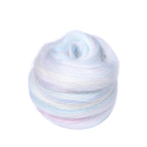 L6NqIAG Wollfilzfaser, weiches Roving, Wollfaser, DIY-Handwerk, Nadelfilzmaterialien, Werkzeug for Anfänger Nadelfilzwolle(S31,10g) von L6NqIAG