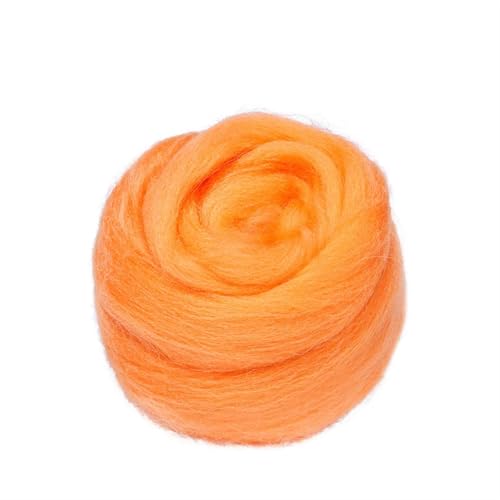 L6NqIAG Wollfilzfaser, weiches Roving, Wollfaser, DIY-Handwerk, Nadelfilzmaterialien, Werkzeug for Anfänger Nadelfilzwolle(S33,10g) von L6NqIAG
