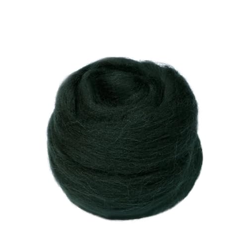 L6NqIAG Wollfilzfaser, weiches Roving, Wollfaser, DIY-Handwerk, Nadelfilzmaterialien, Werkzeug for Anfänger Nadelfilzwolle(S35,50g) von L6NqIAG