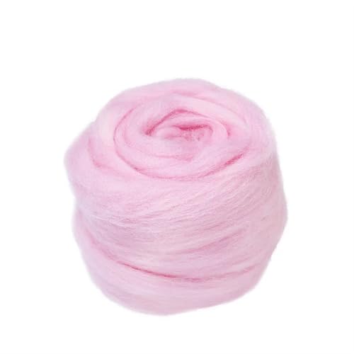 L6NqIAG Wollfilzfaser, weiches Roving, Wollfaser, DIY-Handwerk, Nadelfilzmaterialien, Werkzeug for Anfänger Nadelfilzwolle(S4,50g) von L6NqIAG