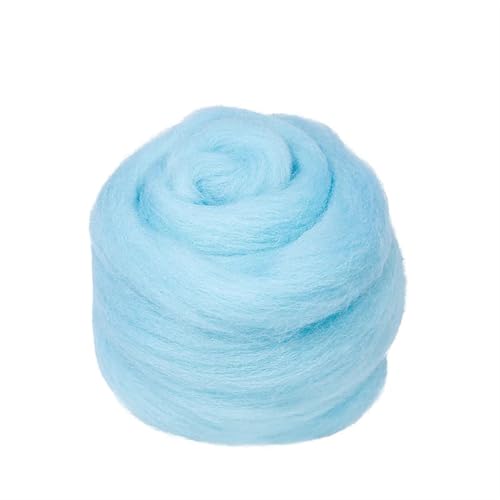 L6NqIAG Wollfilzfaser, weiches Roving, Wollfaser, DIY-Handwerk, Nadelfilzmaterialien, Werkzeug for Anfänger Nadelfilzwolle(S40,5g) von L6NqIAG