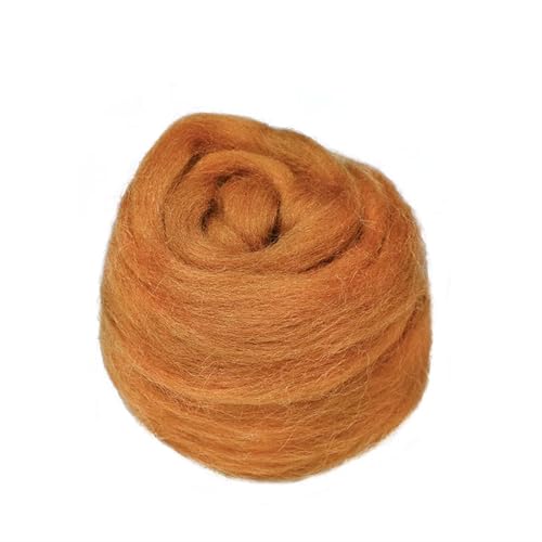 L6NqIAG Wollfilzfaser, weiches Roving, Wollfaser, DIY-Handwerk, Nadelfilzmaterialien, Werkzeug for Anfänger Nadelfilzwolle(S42,10g) von L6NqIAG