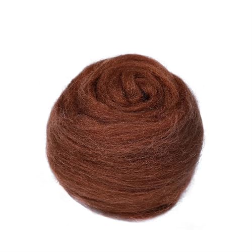 L6NqIAG Wollfilzfaser, weiches Roving, Wollfaser, DIY-Handwerk, Nadelfilzmaterialien, Werkzeug for Anfänger Nadelfilzwolle(S50,10g) von L6NqIAG