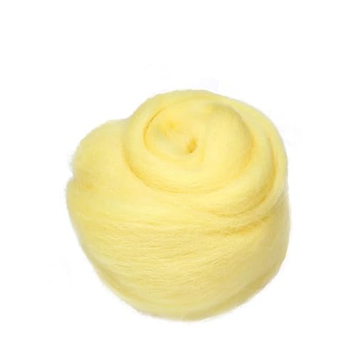L6NqIAG Wollfilzfaser, weiches Roving, Wollfaser, DIY-Handwerk, Nadelfilzmaterialien, Werkzeug for Anfänger Nadelfilzwolle(S59,50g) von L6NqIAG