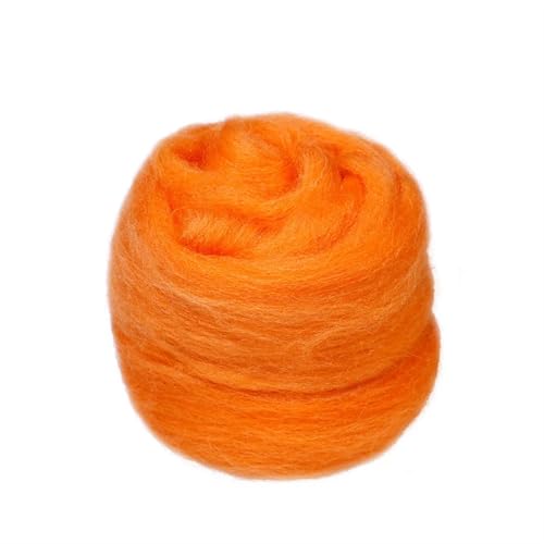 L6NqIAG Wollfilzfaser, weiches Roving, Wollfaser, DIY-Handwerk, Nadelfilzmaterialien, Werkzeug for Anfänger Nadelfilzwolle(S8,50g) von L6NqIAG