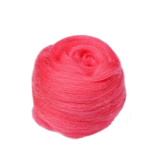 L6NqIAG Wollfilzfaser, weiches Roving, Wollfaser, DIY-Handwerk, Nadelfilzmaterialien, Werkzeug for Anfänger Nadelfilzwolle(S9,5g) von L6NqIAG