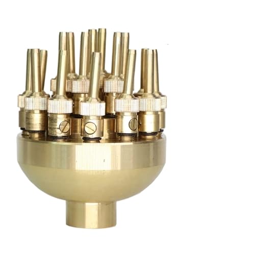 Messingsprinkler Rotierende Brunnendüsen Landschaftsbau Teich Außenstrahl Gerader Brunnensprühkopf Bewässerungspflanzen Bewässerung Brunnendüse(GX1PCS) von L6NqIAG