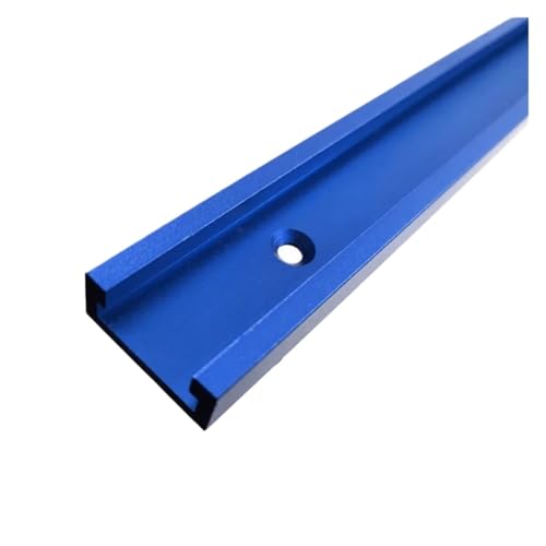 T-Slot Aluminiumlegierung Gehrungsschiene T Schiebeschieber Schrauben Mutternsatz Holzbearbeitung T-Schienenvorrichtung Vorrichtungswerkzeuge T-Slot Schiene(T30 Blue,600mm) von L6NqIAG