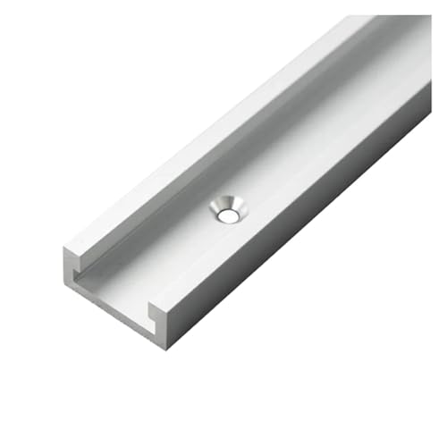T-Slot Aluminiumlegierung Gehrungsschiene T Schiebeschieber Schrauben Mutternsatz Holzbearbeitung T-Schienenvorrichtung Vorrichtungswerkzeuge T-Slot Schiene(T30 Sliver,400mm) von L6NqIAG