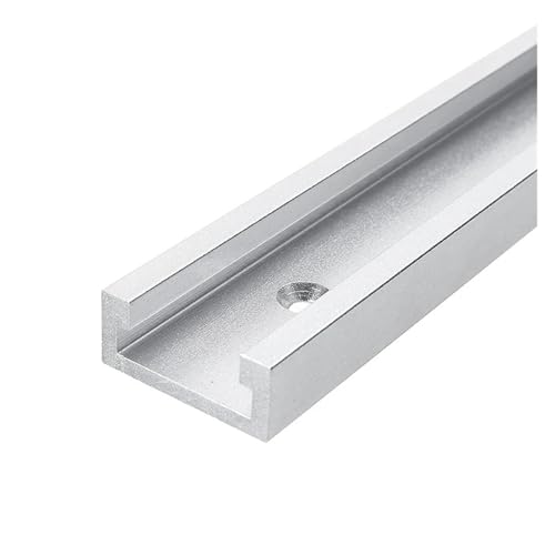 Typ-30 Holzbearbeitung T-slot Gehrung Track 100-800mm Rutsche Aluminium Legierung Führungsschiene for Tisch Säge Werkbank Diy Werkzeuge T-Slot Schiene(Silver,400mm) von L6NqIAG