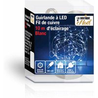 OSE - la boutique de Noël - LED-Lichterkette mit elektrischem Kupferdraht Grau 10 mètres von OSE