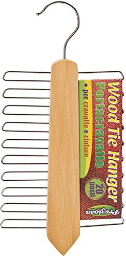 LA BRIANTINA Polyester S.P.A Briancasa Krawattenhalter Wood Tie Hanger 20-Sitzer von La Briantina