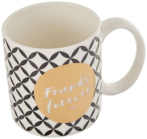 DRAEGER PARIS 1886 Friends Forever Tasse, Noir/Or, 11.6 x 9.5 x 8.2 cm von DRAEGER PARIS 1886