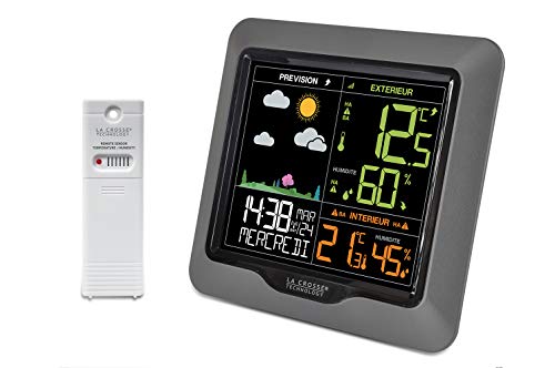 La Crosse Technology - WS6822 Wetterstation mit farbigem LCD-Display, silberfarben von La Crosse Technology