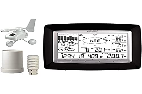 La Crosse Technology La WS2812-Station Pro Familienstation mit PC-Anschluss, Schwarz, 222,2 x 34,7 x 163,2 mm von La Crosse Technology