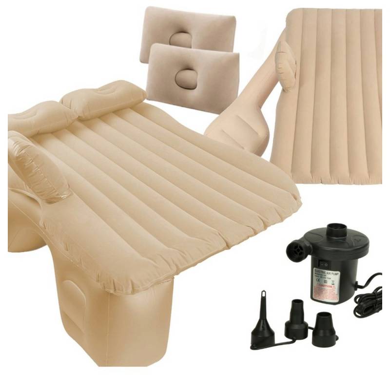 Ikonka Luftmatratze AutoComfort : Aufblasbare Luft Matratze für mobile Entspannung, (Mobile Camping Auto Luftmatratze Set, 1x Auto Luftmatratze für Unterwegs), Mobile Entspannung im Auto: Komfortable Schlaf Matratze für unterwegs von Ikonka