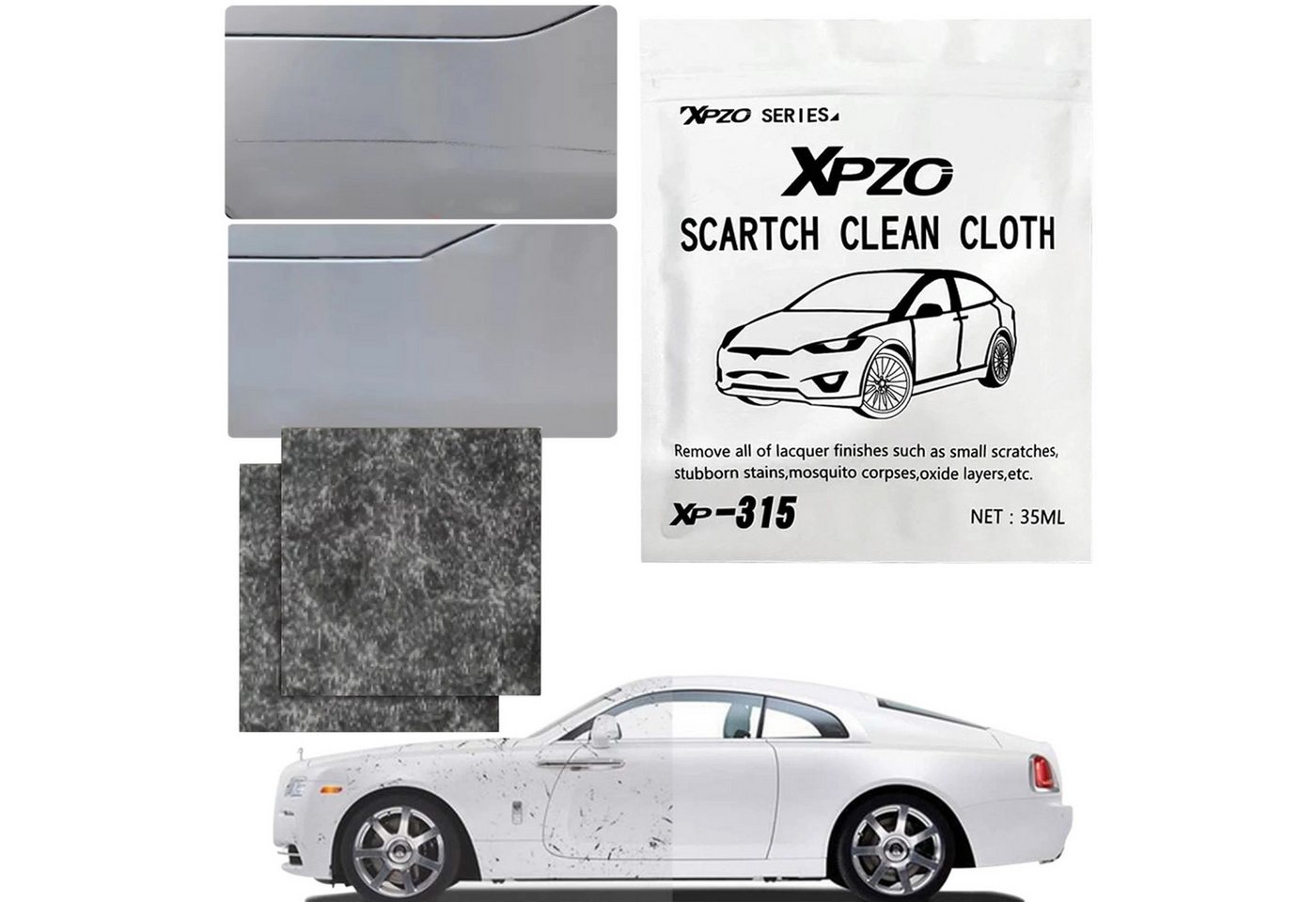 LA CUTE Polierpad Auto Kratzer Entferner Poliertuch 2er-Set., Entfernt leichte Kratzer und Gebrauchsspuren mühelos. LA CUTE Polierpad Auto Kratzer Entferner Poliertuch 2er-Set., Entfernt leichte Kratzer und Gebrauchsspuren mühelos. von LA CUTE