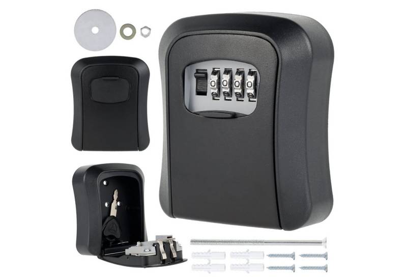 LA CUTE Schlüsselkasten Wandtresor für Schlüssel und Karten mit Zahlencode (Schlüsselbox zur sicheren Aufbewahrung für den Innen- und Außenbereich, Wandtresor mit Zahlenschloss, inkl. Befestigungsmaterial Wandmontage), Sichere Aufbewahrung für Schlüssel und Karten mit Zahlencode von LA CUTE