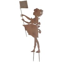 La Grande Prairie - Silhouette aus Eisen Kleines Mädchen 40 x 92 cm von LA GRANDE PRAIRIE