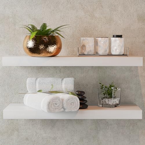 LA GRANGE RANGE Schweberegale - 2er Set, Wandregale für Aufbewahrung & Dekor, perfekt für Badezimmer, Schlafzimmer, Küche oder Wohnzimmer - Schwerlast 23,6 Zoll Hängeregal mit unsichtbarer Halterung LA GRANGE RANGE Schweberegale - 2er Set, Wandregale für Aufbewahrung & Dekor, perfekt für Badezimmer, Schlafzimmer, Küche oder Wohnzimmer - Schwerlast 23,6 Zoll Hängeregal mit unsichtbarer Halterung von LA GRANGE RANGE