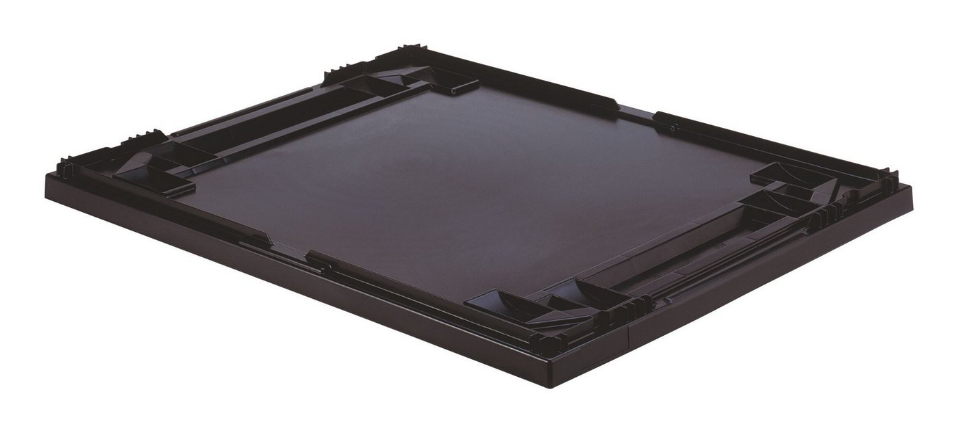 LA KA PE Stapelbox, Auflagedeckel TK/D 814 x 614 x 44 mm, schwarz von LA KA PE