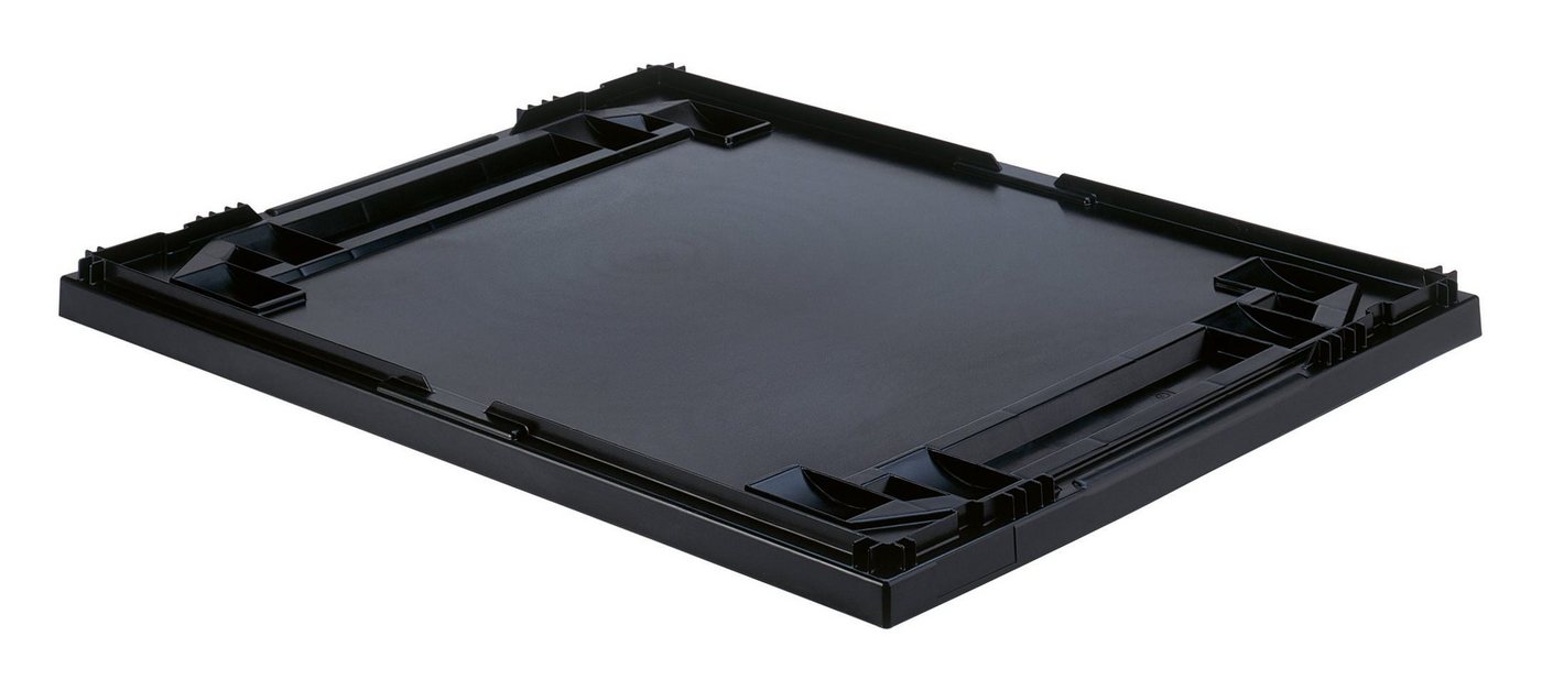 LA KA PE Stapelbox, Auflagedeckel TK / D 814 x 614 x 44 mm schwarz von LA KA PE