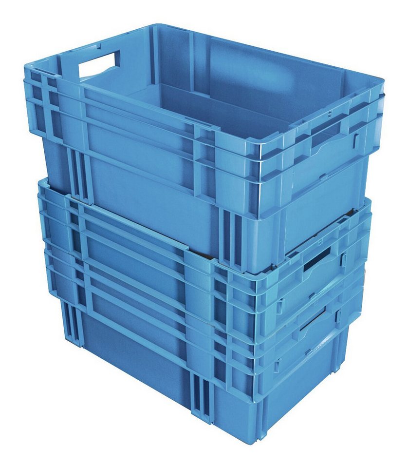 LA KA PE Stapelbox, Drehstapelbehälter DTK 600 x 400 x 210 mm blau von LA KA PE