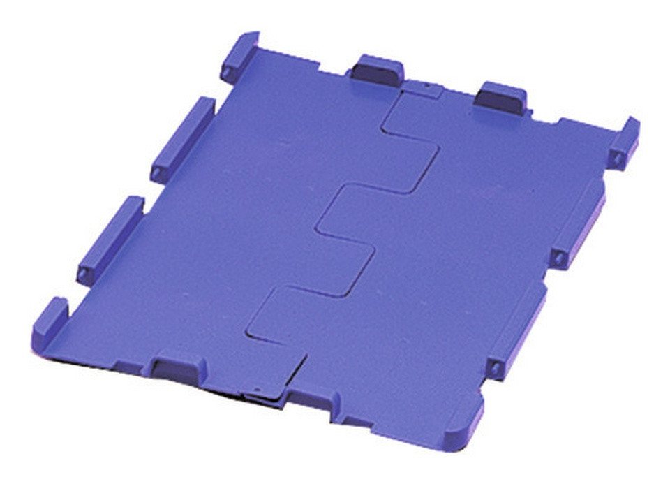 LA KA PE Stapelbox (4 Stück), Klappdeckel blau für VTK 400 (Pack a) von LA KA PE