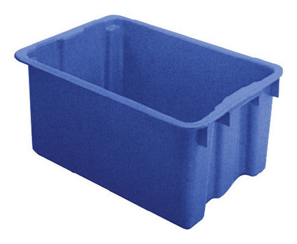 LA KA PE Stapelbox (45 Liter), Drehstapelbehälter 45 l 600 x 400 x 250 mm blau von LA KA PE