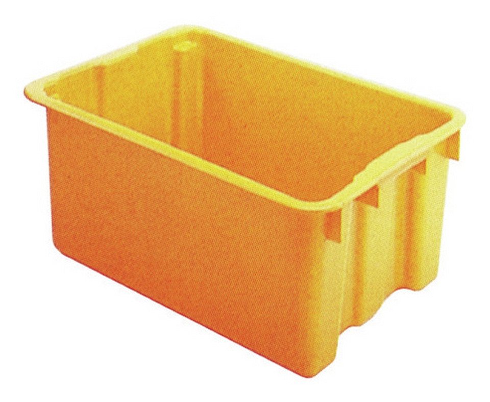 LA KA PE Stapelbox (45 Liter), Drehstapelbehälter 45 l 600 x 400 x 250 mm gelb von LA KA PE