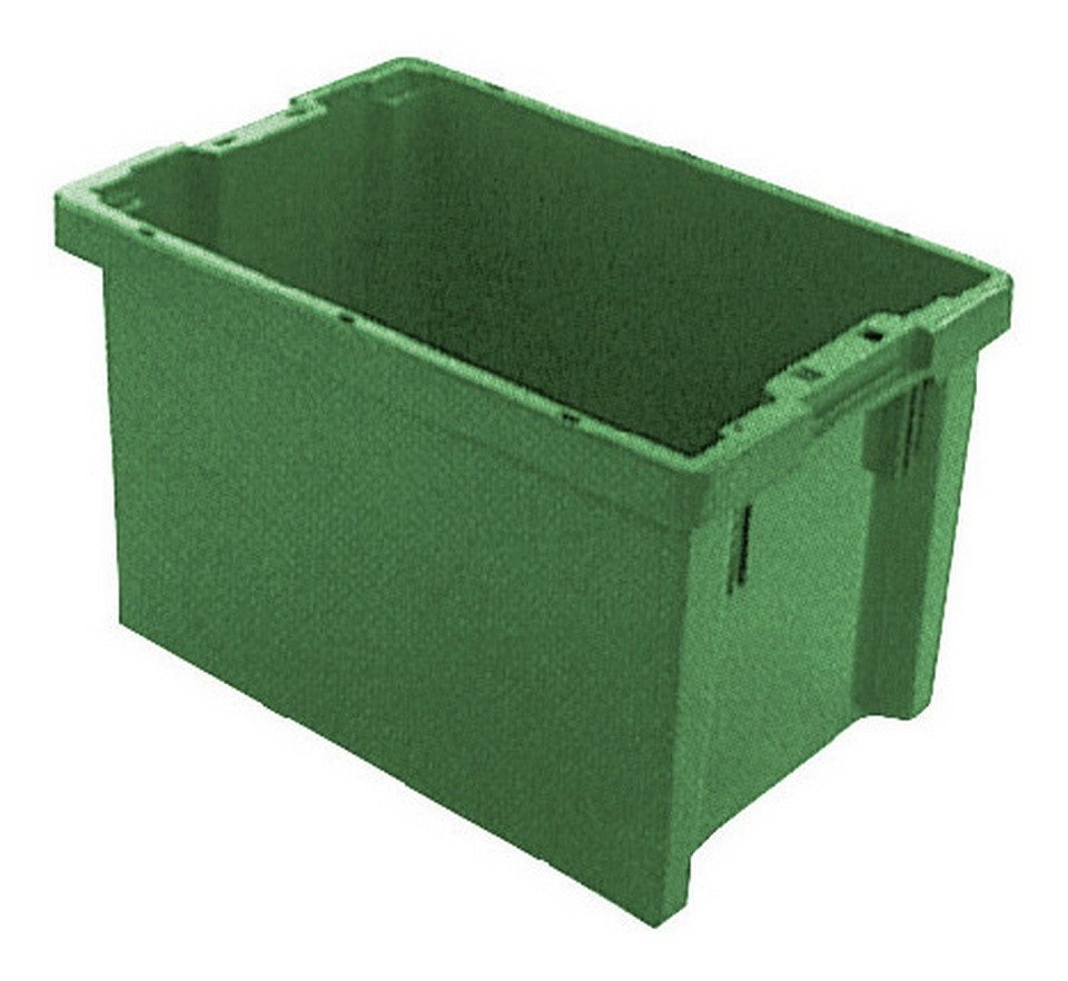 LA KA PE Stapelbox (65 Liter), Drehstapelbehälter 65 l 600 x 400 x 350 mm grün von LA KA PE