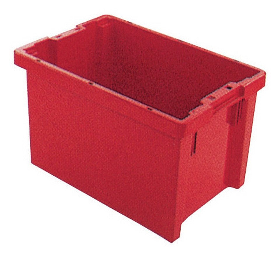 LA KA PE Stapelbox (65 Liter), Drehstapelbehälter 65 l 600 x 400 x 350 mm rot von LA KA PE